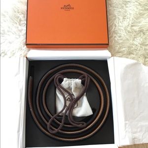 Hermès H belt buckle & Reversible leather strap.